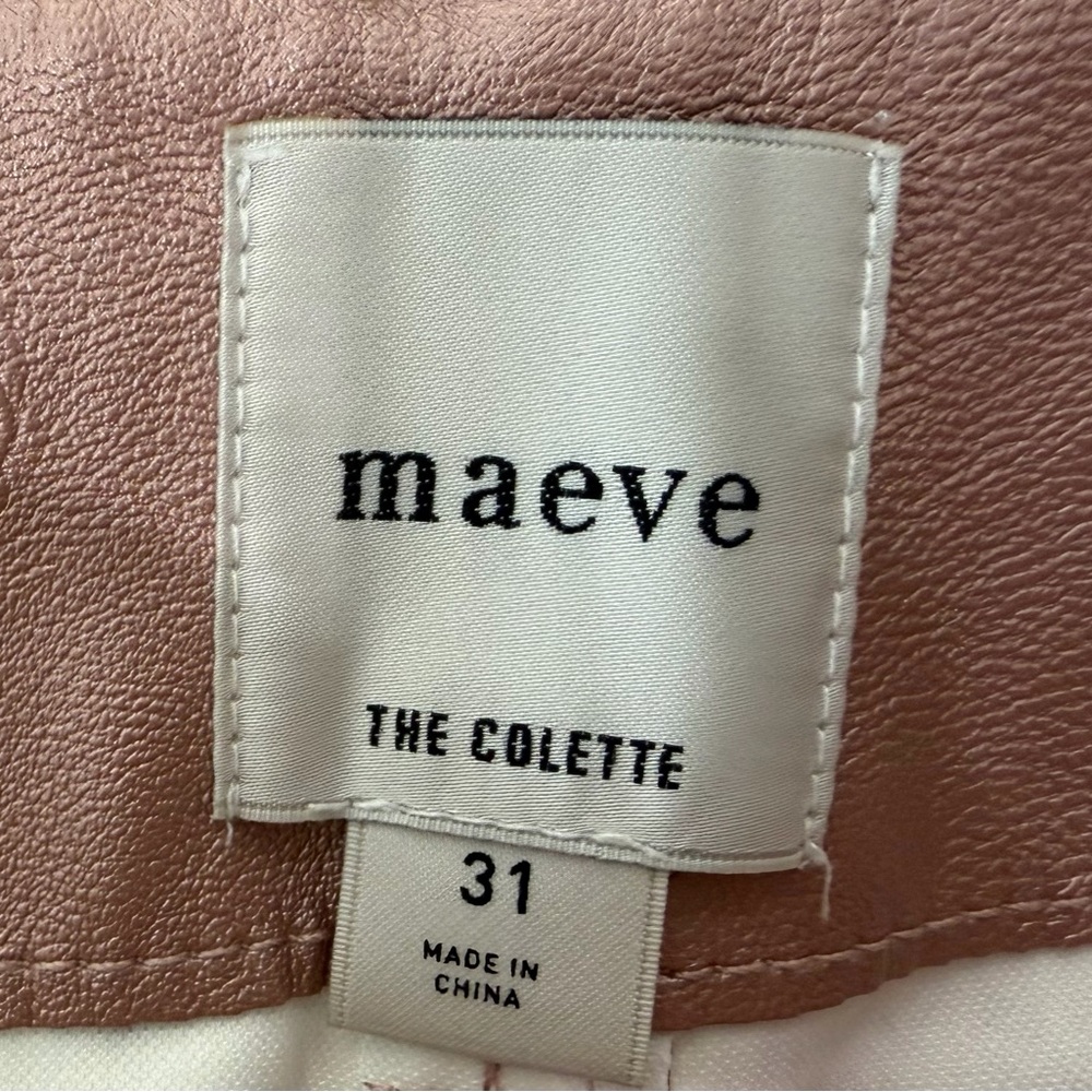Maeve Metallic Rose Wide-Leg Pants - Picture 9 of 9